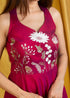 Beet Root Incut Women Dress , Color Detail